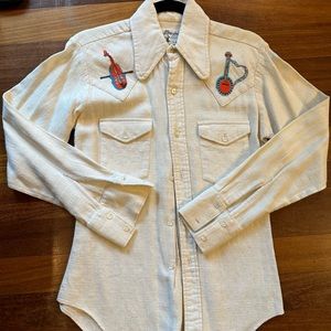 Vintage cowboy shirt size S